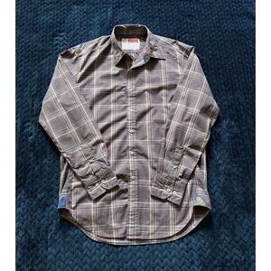 Robert Graham Mens The Freshly Laundered Shirt ‎ Embroidered Button Up Large